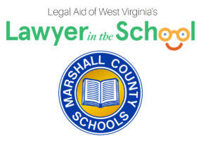 Marshall County Schools logo with the Lawyer in the School logo.